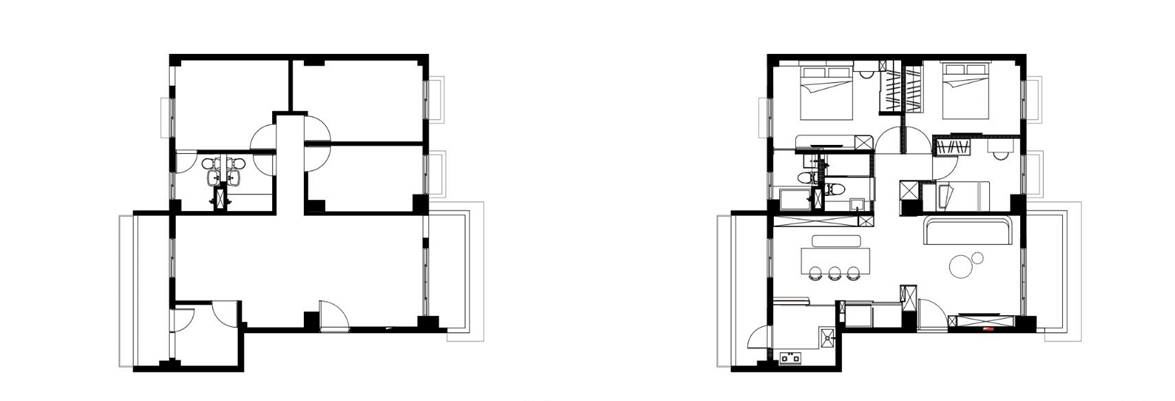 Before/ After平面配置圖提供_逸喬室內設計