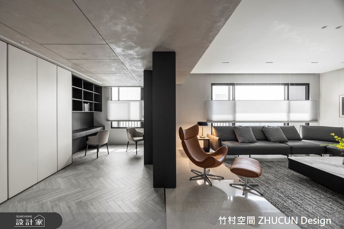 BoConcept Imola Chair椅身由一體成形的曲面構成，椅背與座椅宛如從地面延展的波浪，富有動感又具視覺張力