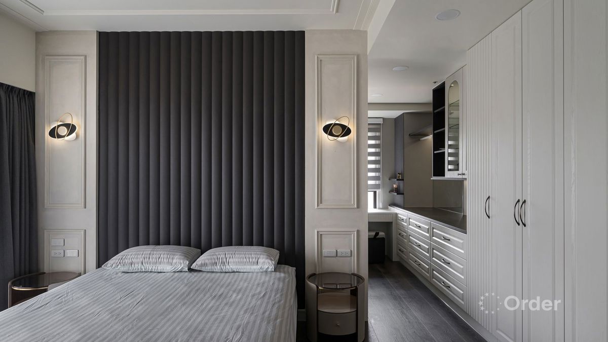 歐德「壁面造型大板」多款樣式搭配布紋、石紋與皮革紋等面料，創造居家氛圍無限組合可能。