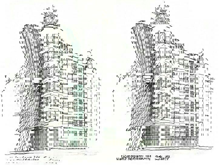跳舞的房子， Frank Gehry 與另外兩位建築師共同創作 / 圖片來源 Pinterest
