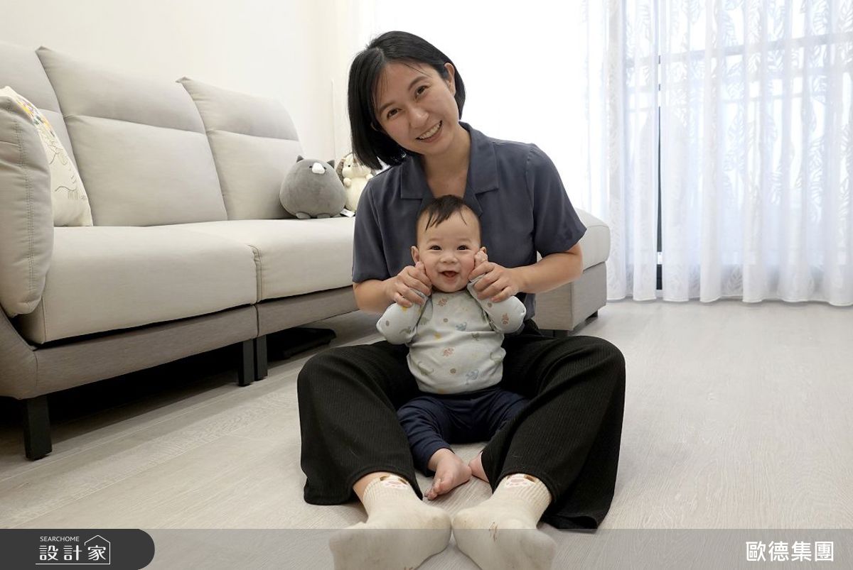 頻繁搬家加上嫩寶出生，讓營養師Tracy對建材品質要求「近乎苛求」，因此榮獲信譽品牌的歐德傢俱，成了她的首選。