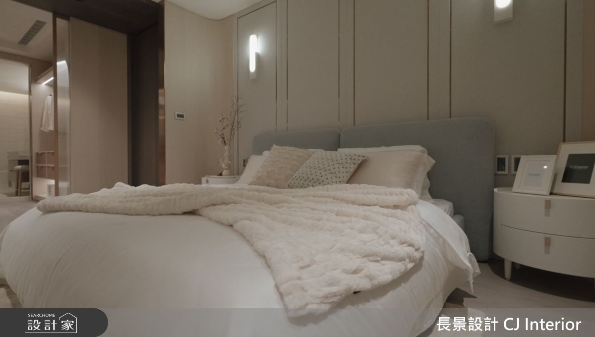 男孩房以灰色調為基調,呈現沈穩氣質;女孩房則以粉色調貫穿,營造網美風格。