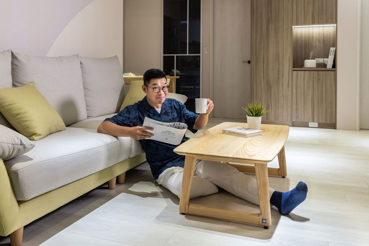 藝人馬力歐以優渥設計改造39年老屋，變身北歐風幸福宅。