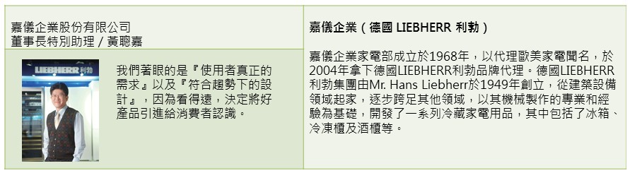 【冰箱類】精準切入市場缺口,在品牌中創造一片藍海-嘉儀企業(德國LIEBHERR利勃)