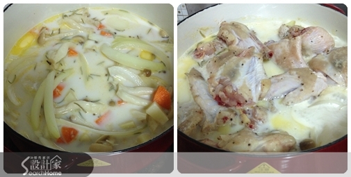 開箱文:超實用燉煮鍋,料理新手也能做出餐廳料理!暖暖的~迷迭香奶油燉雞肉