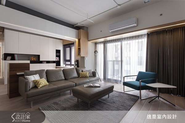 利用建材搭配的線條與律動讓空間更有型。 利用建材搭配的線條與律動讓空間更有型。