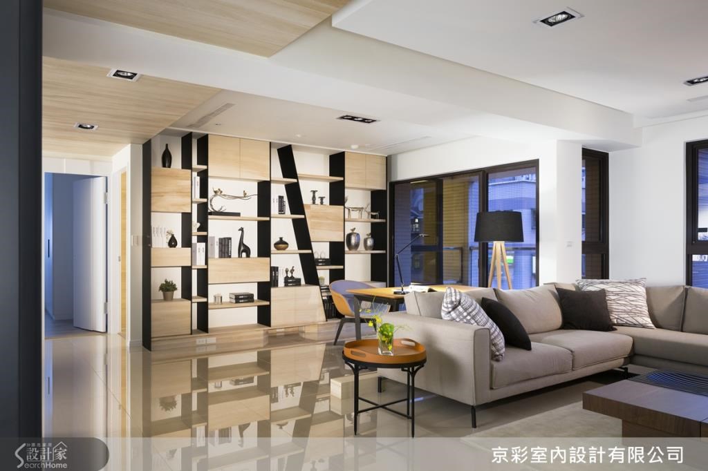 空間整體色彩採用屋主喜愛的黑灰白,並在現代感的冷調性中,帶進北歐風的溫潤木色。 空間整體色彩採用屋主喜愛的黑灰白,並在現代感的冷調性中,帶進北歐風的溫潤木色。