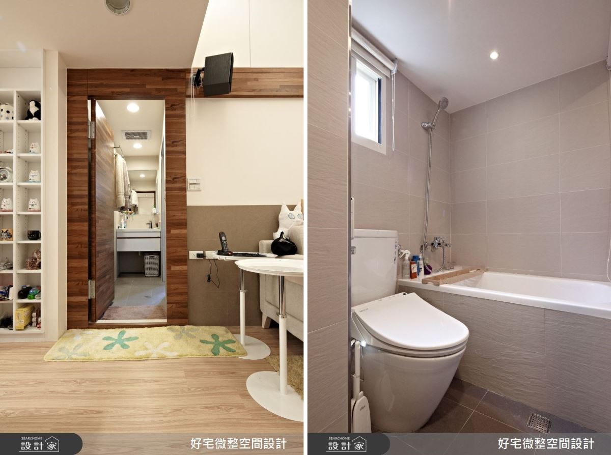 此住宅的主人是一對年輕屋主,2 主 3 貓的成員下,在
