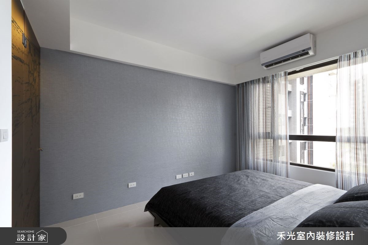 誰說純白才打造出輕盈通透的居住空間,位於新北市淡水