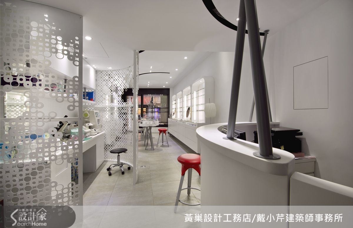 驗光空間的屏風,圓的! 驗光空間的屏風,圓的!