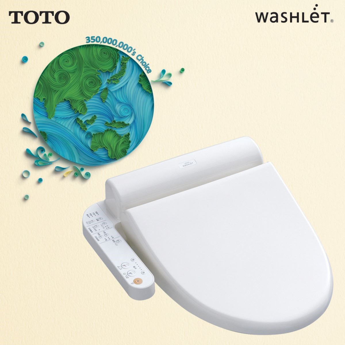 慶祝Washlet 全球熱銷3,500 萬台TOTO溫水洗淨便座全面感恩回饋!－設計