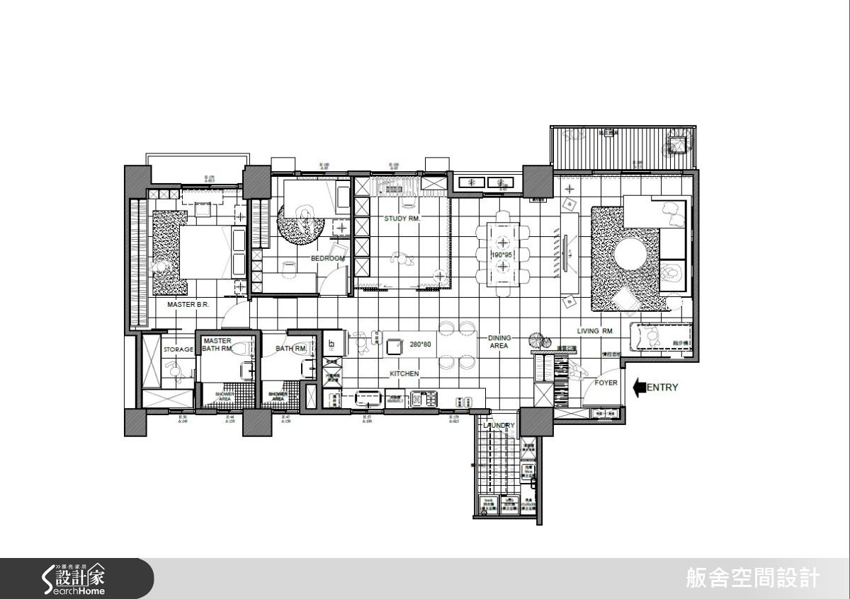 本案位於台北市,是間 35 坪大的新成屋,由於屋主夫婦