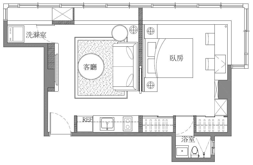 10 坪漏水辦公室窩藏小夫妻洋洋喜氣 設計家searchome