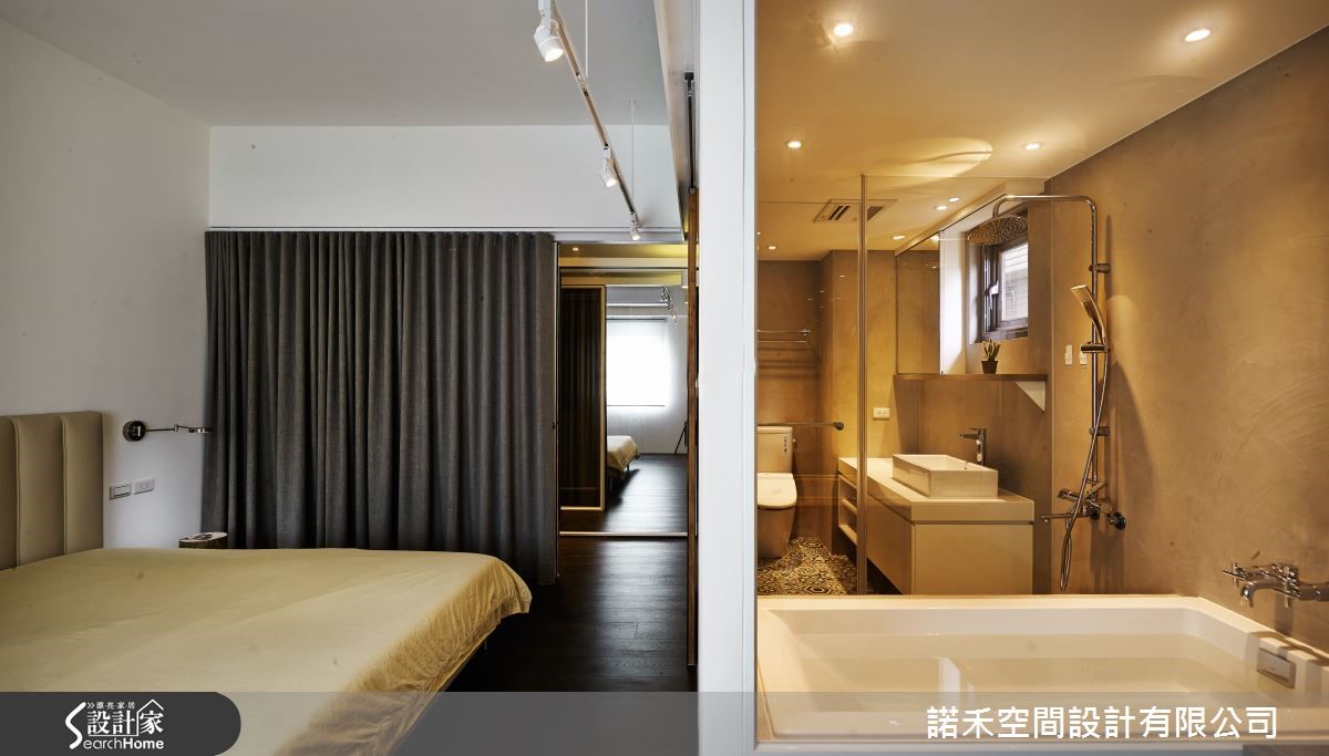 位於內湖的 35 坪空間,為屋主夫妻和孩子的共同居家,