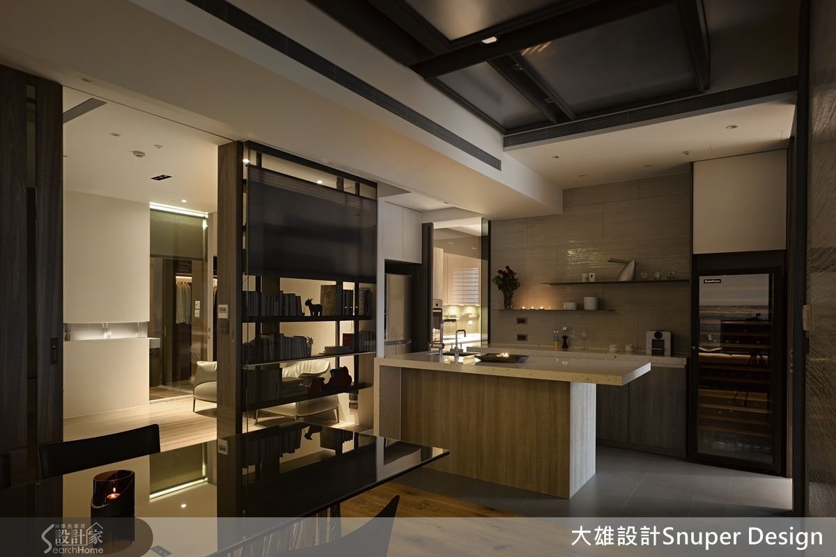 從建築觀點出發做室內設計,以細膩工法,讓鋼骨結構挑