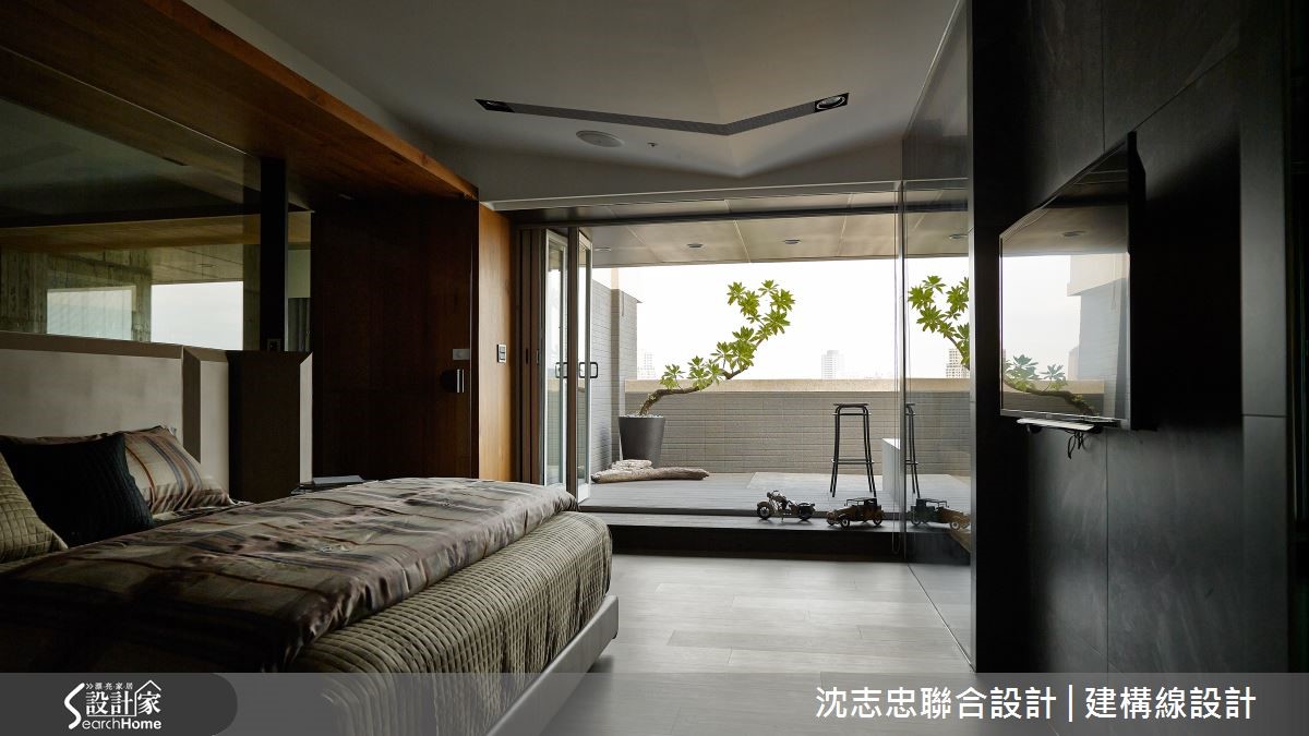 臥室空間,大面窗連結與外美景,延續室內外融為一體的概念,同時保持空氣對流,讓身心靈獲得全然的放鬆。 臥室空間,大面窗連結與外美景,延續室內外融為一體的概念,同時保持空氣對流,讓身心靈獲得全然的放鬆。