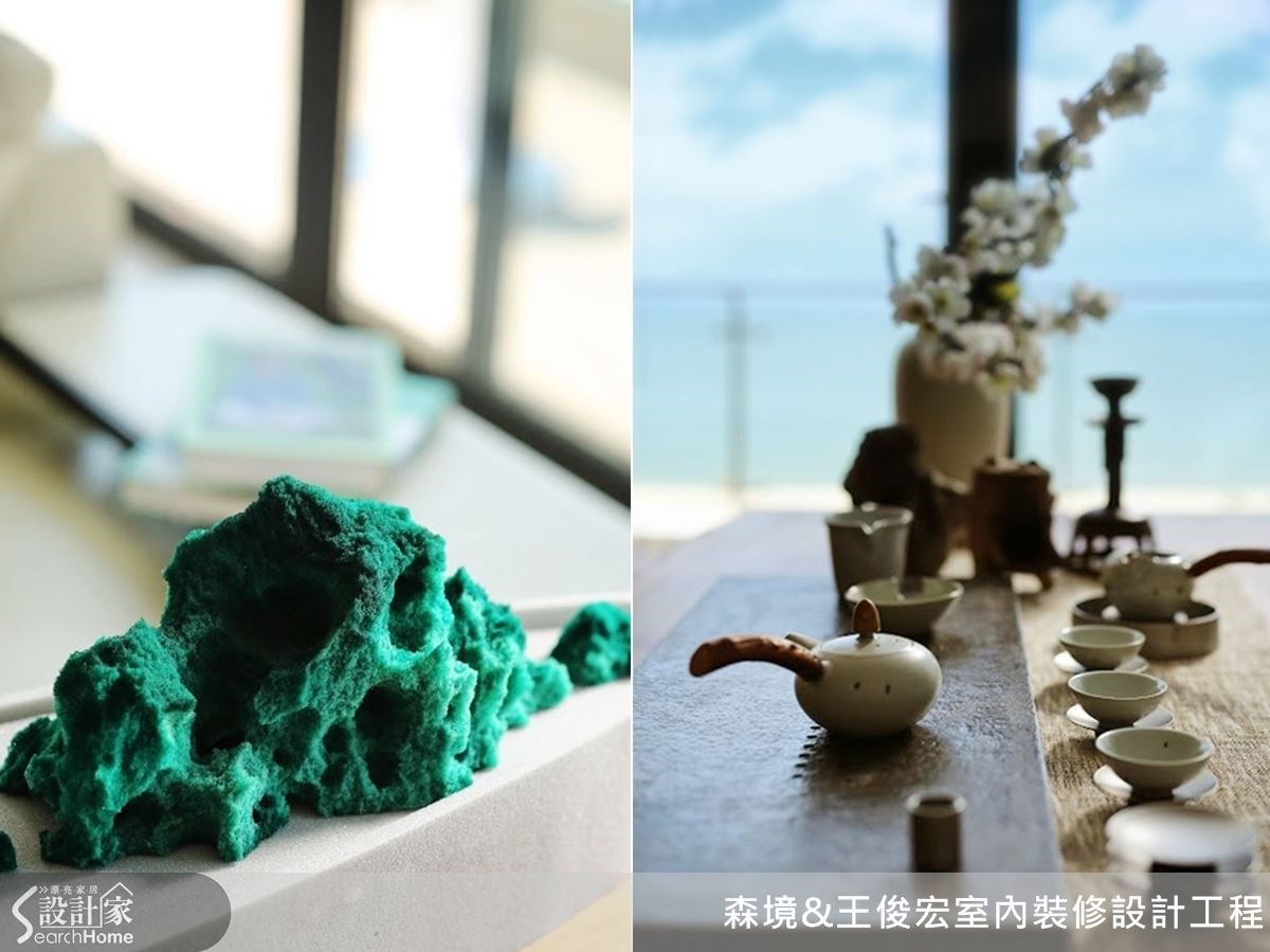 大海藍天是空間因地域擁有的原始浪漫之美,藝術人文是設計師透過藝術家的作品,承載空間設計,挖掘氛圍深度,以陳設之實為屋主打造獨具個人、空間品味的美感,在之中享受無盡的美學生活。 大海藍天是空間因地域擁有的原始浪漫之美,藝術人文是設計師透過藝術家的作品,承載空間設計,挖掘氛圍深度,以陳設之實為屋主打造獨具個人、空間品味的美感,在之中享受無盡的美學生活。