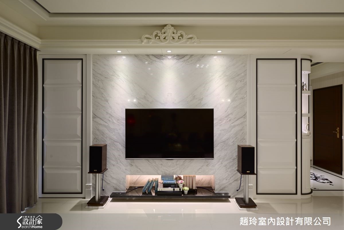 新古典風格因為高貴、優雅的形象,不僅可以彰顯居住者