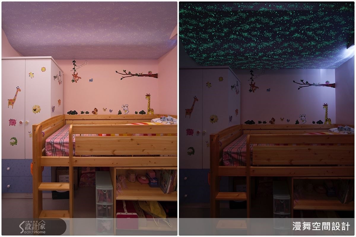 夜光壁貼讓居家空間在明暗之間展現截然不同的精采面貌! 夜光壁貼讓居家空間在明暗之間展現截然不同的精采面貌!