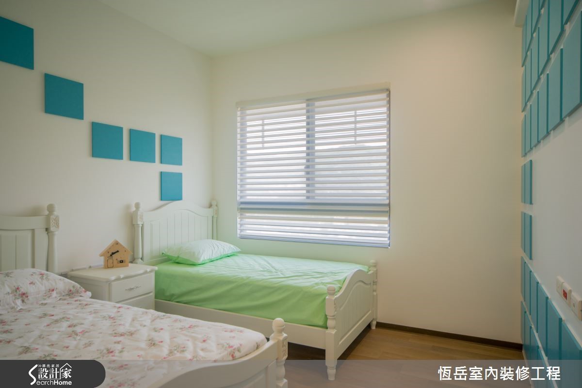 特意規劃大主臥格局讓小孫子擁有獨立的睡眠區。 特意規劃大主臥格局讓小孫子擁有獨立的睡眠區。