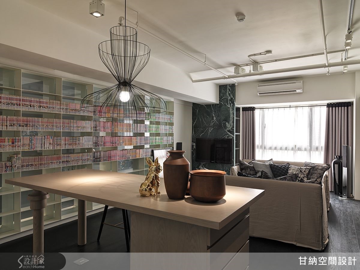 論是在沙發或餐桌區,都可以欣賞電視節目,視野反而更靈活自由。 論是在沙發或餐桌區,都可以欣賞電視節目,視野反而更靈活自由。