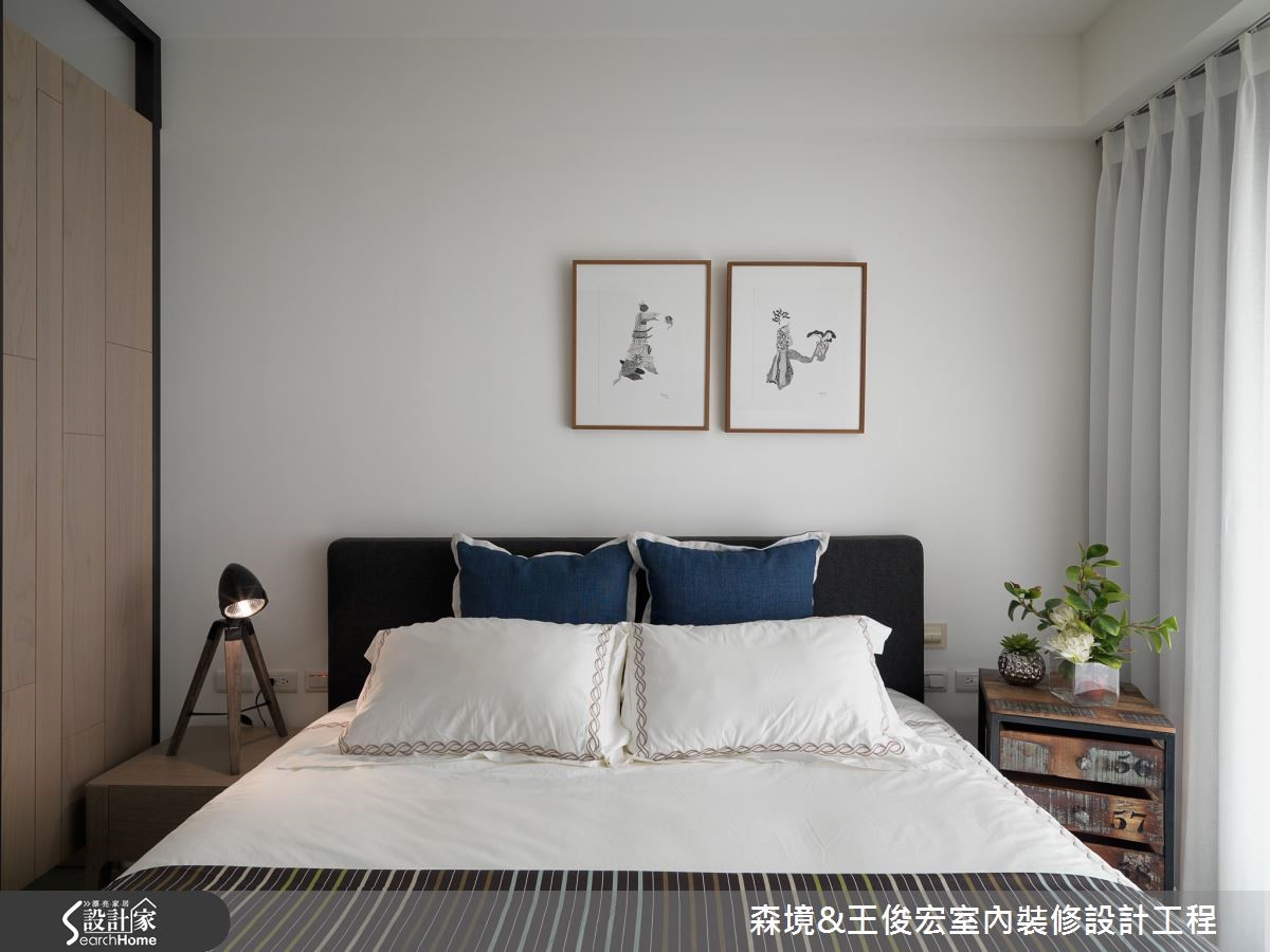 新婚購屋的屋主夫妻鍾情於簡潔俐落的現代風格,因此相