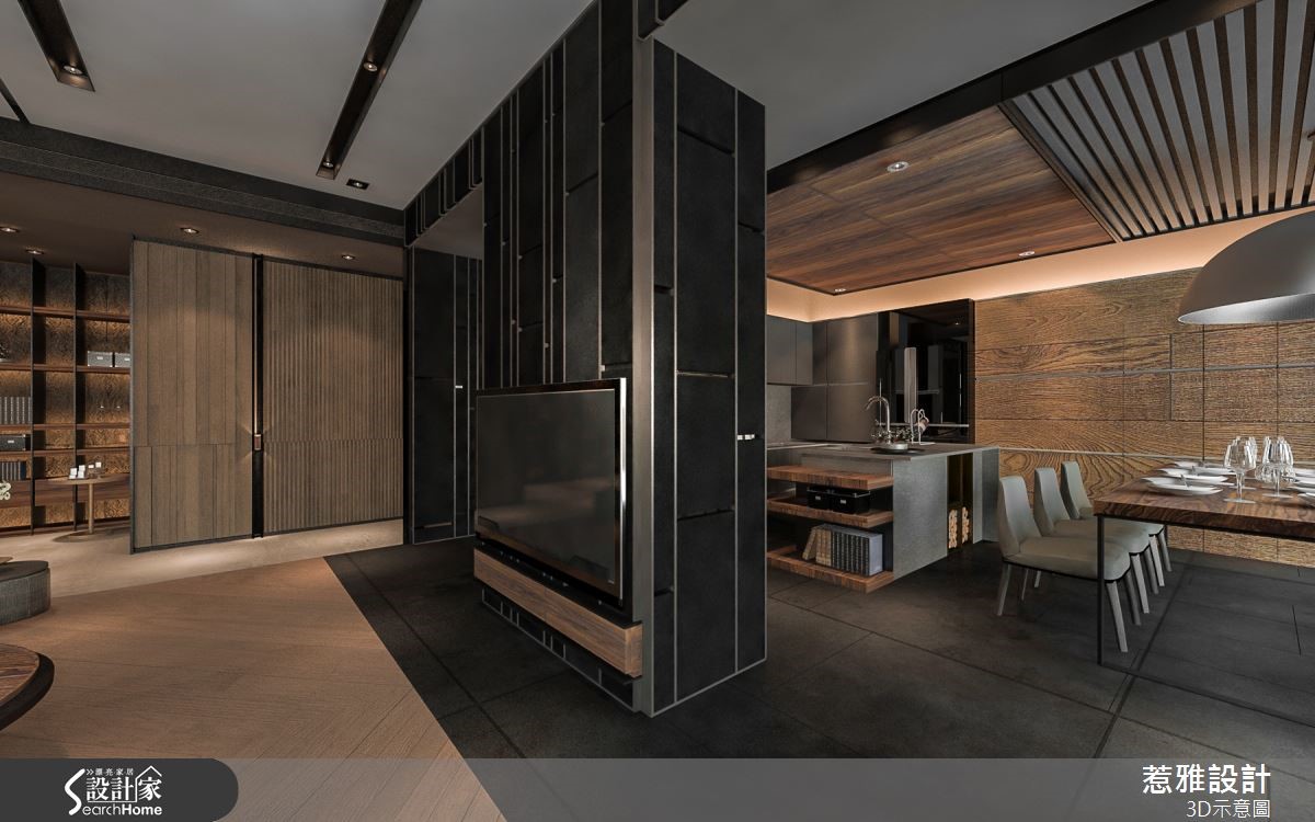 位於上海閘北的 100 坪新成屋擁有絕佳景觀視野,在設
