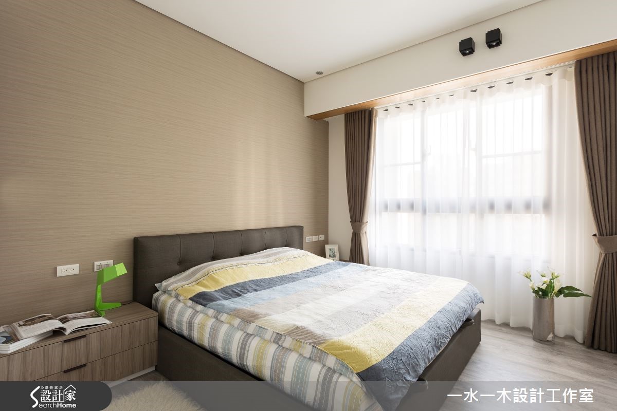 位於竹北市的 25.6 坪單身宅,格局 3 房 2 廳,設計師