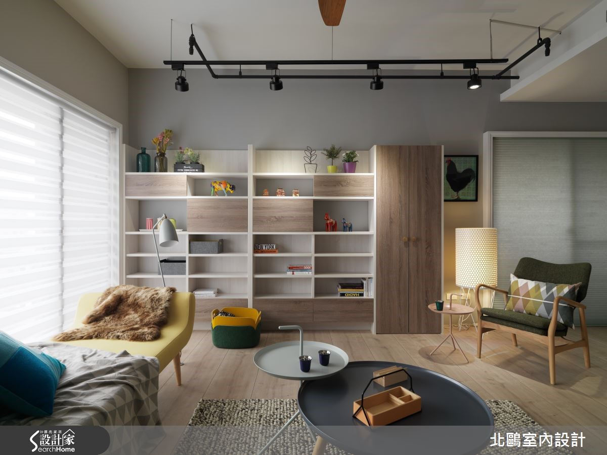 位於新北市新莊區的 35 坪新成屋,以開放式格局將生活