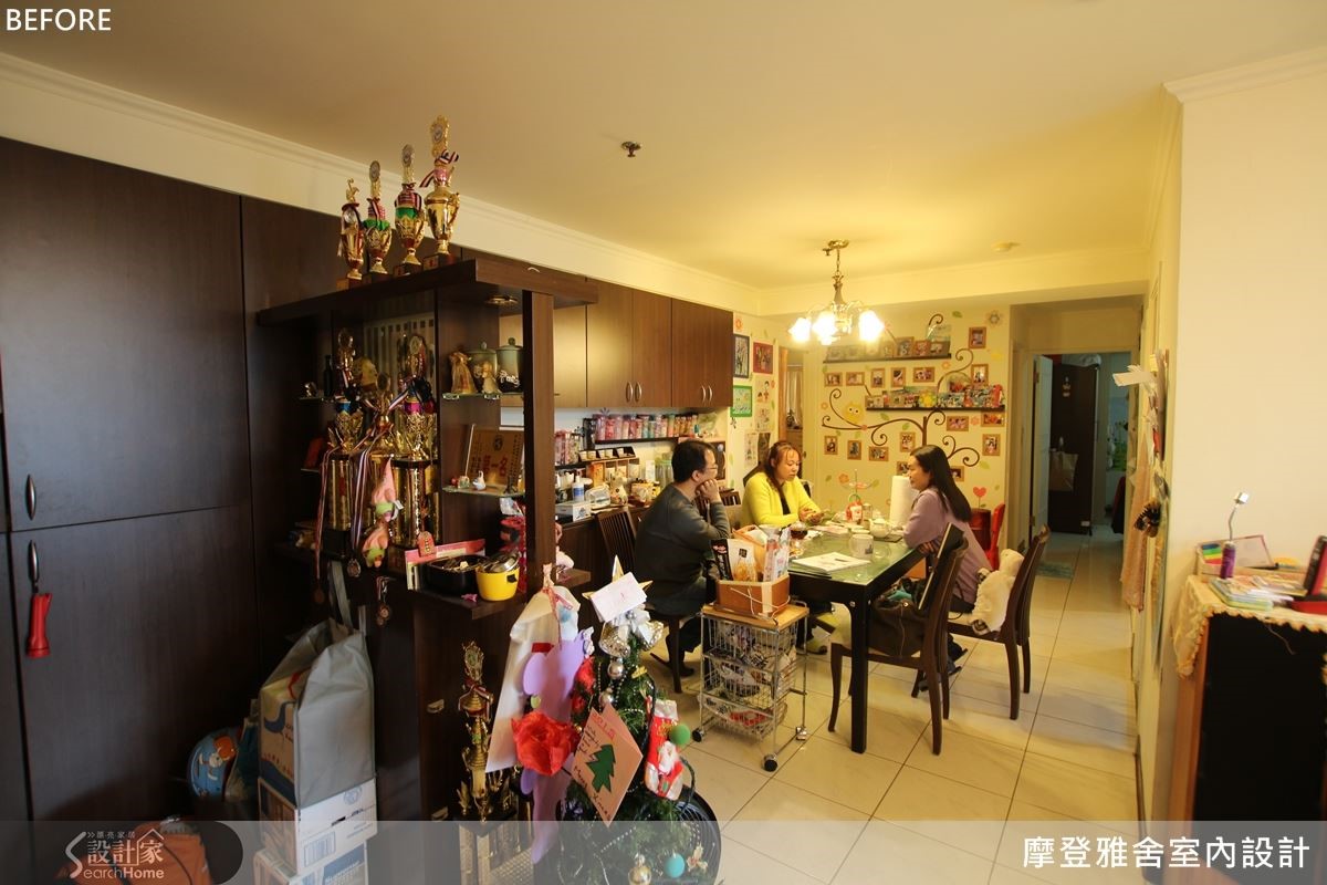 擅長格局破解的汪哥,大膽翻轉廚房、餐廳位置,乾坤大