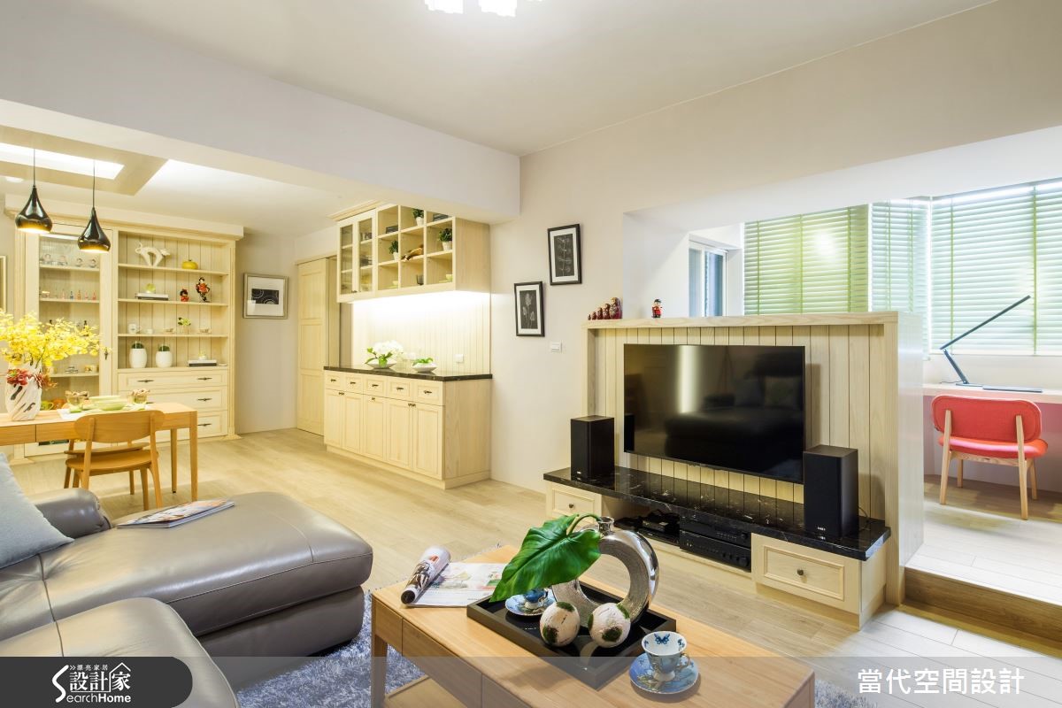 位於新北市的 26 坪老屋,室內以鄉村風為設計重點,清