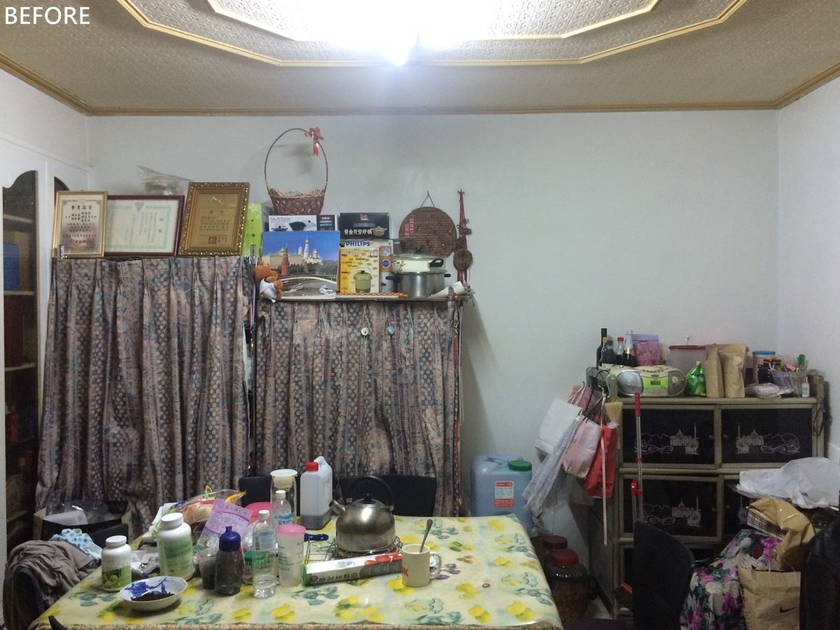 過去離家到外地求學租屋,居住的小套房沒有廚房與餐廳