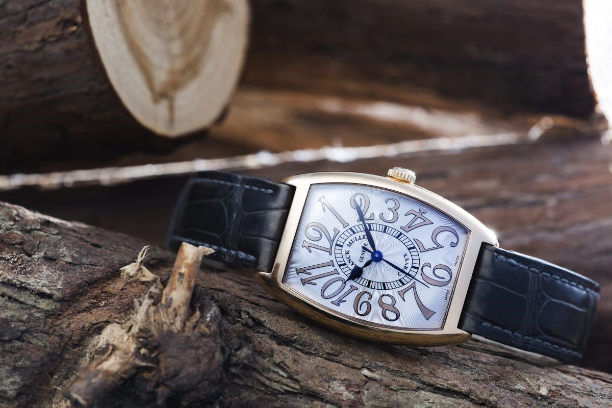 最常佩戴的 FRANCK MULLER Cintrée Curvex 腕錶。 最常佩戴的 FRANCK MULLER Cintrée Curvex 腕錶。