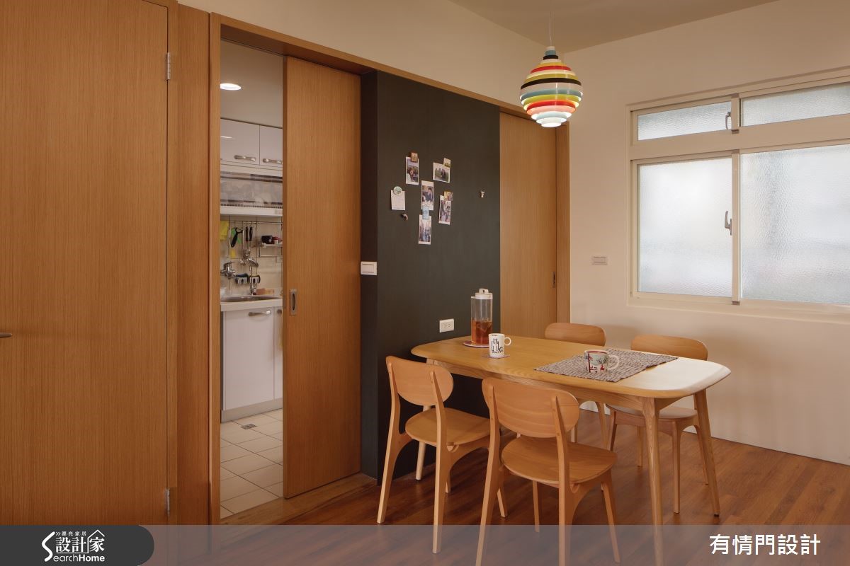 在此 37 坪居宅中,在設計師將工業風元素帶入空間,巧