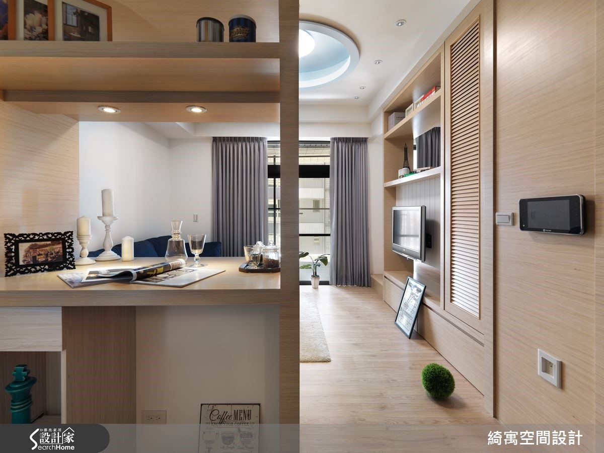 本案以北歐的日常生活動線為藍本,打造單身女子的 9
