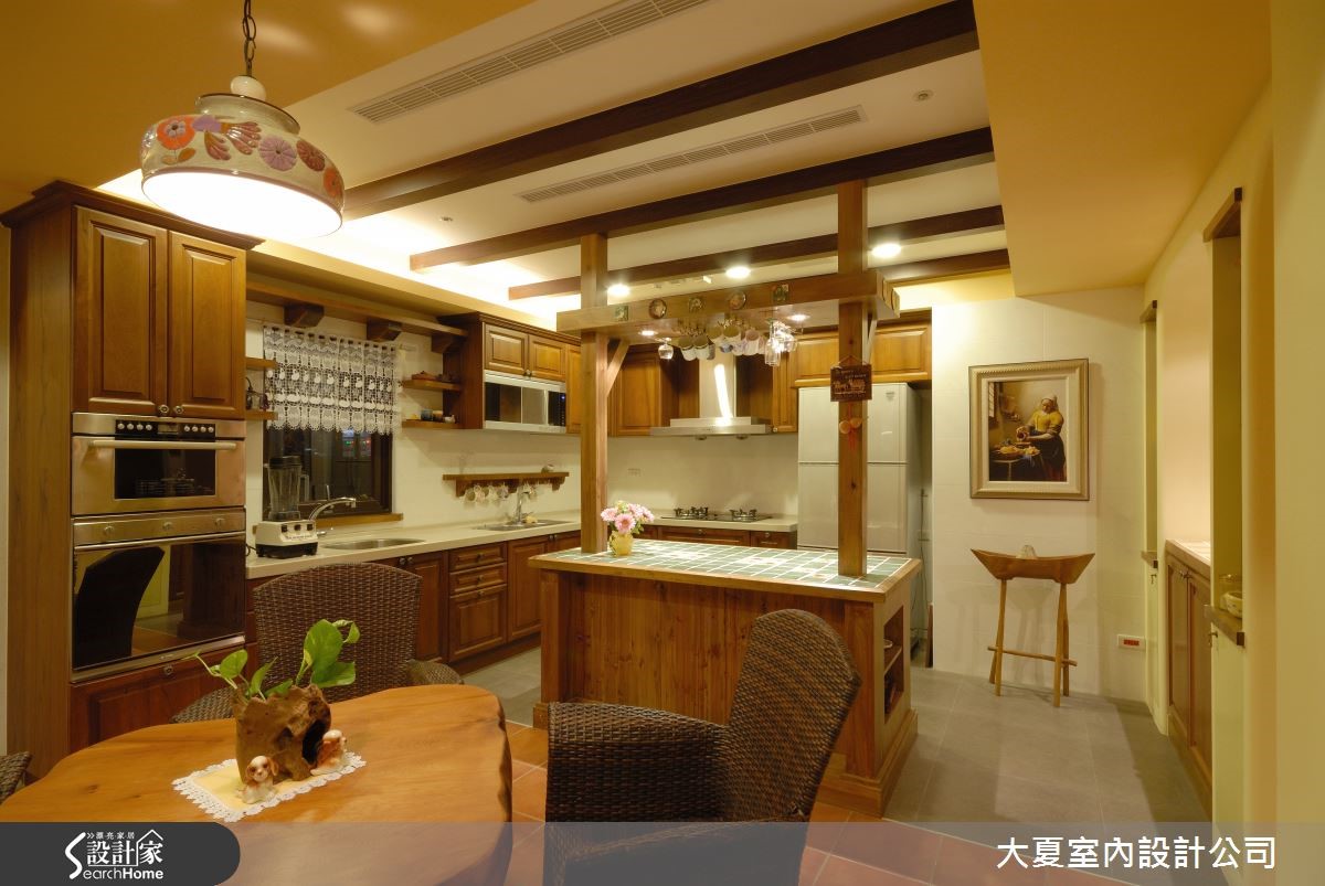 屋主一家鍾愛義大利莊園的氛圍,南歐鄉村風格有別與歐
