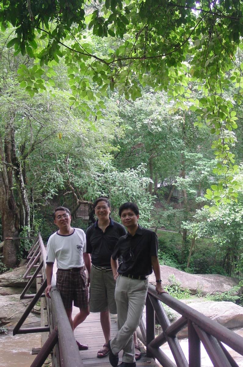 李幹才、龔天益、侯文詠(左起),是經常結伴旅遊的好友。 李幹才、龔天益、侯文詠(左起),是經常結伴旅遊的好友。
