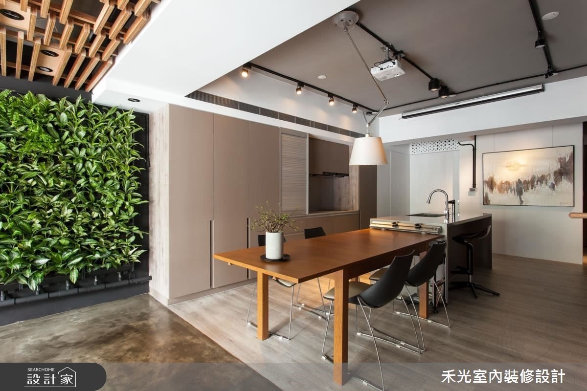 本案為禾光室內裝修設計的新辦公室,設計師透過建材的