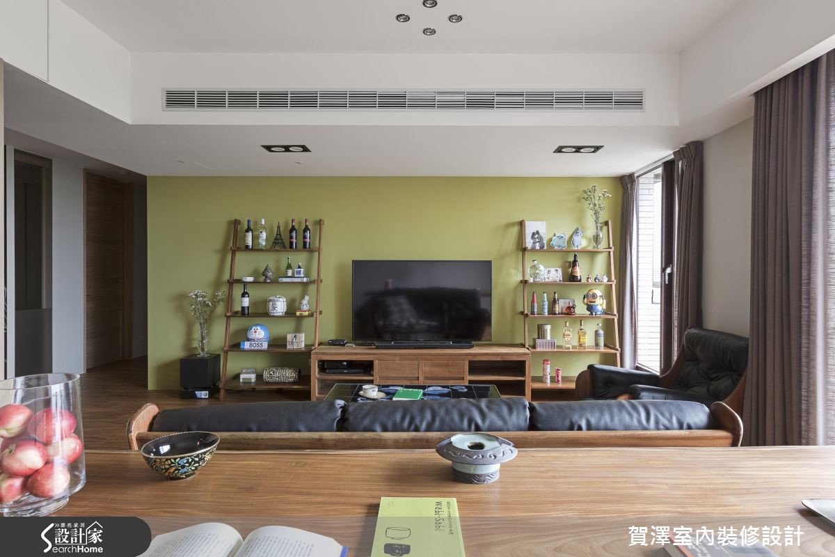 前身為中古屋的 35 坪居家,在經由設計師改造後,於空