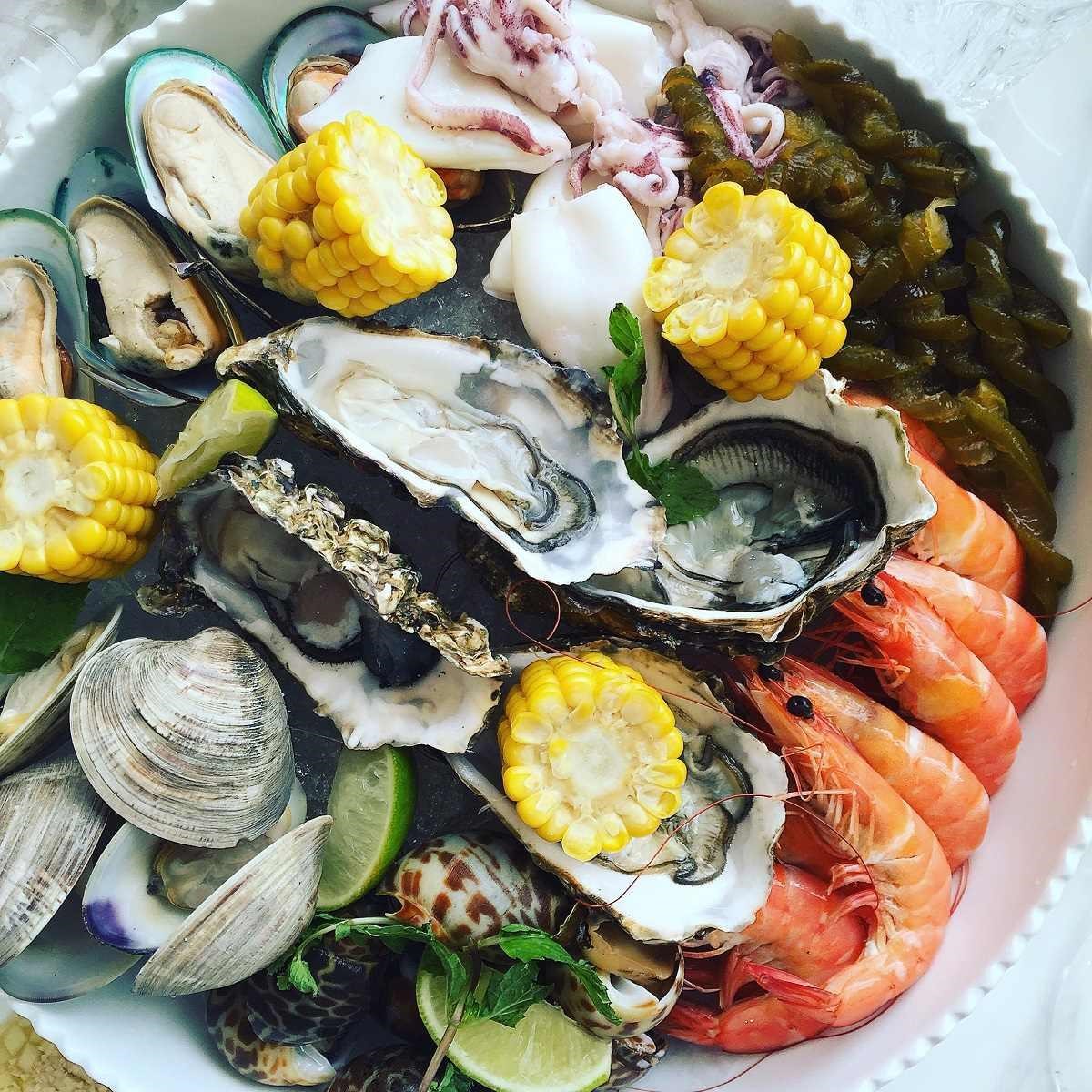 VVG Food Play海鮮盤。 VVG Food Play海鮮盤。