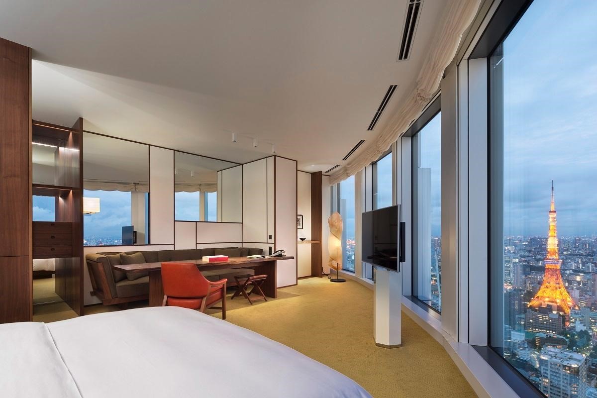 Andaz Tokyo Toranomon Hills房型,用顏色定義日式氛圍,形狀決定現代風格。 Andaz Tokyo Toranomon Hills房型,用顏色定義日式氛圍,形狀決定現代風格。