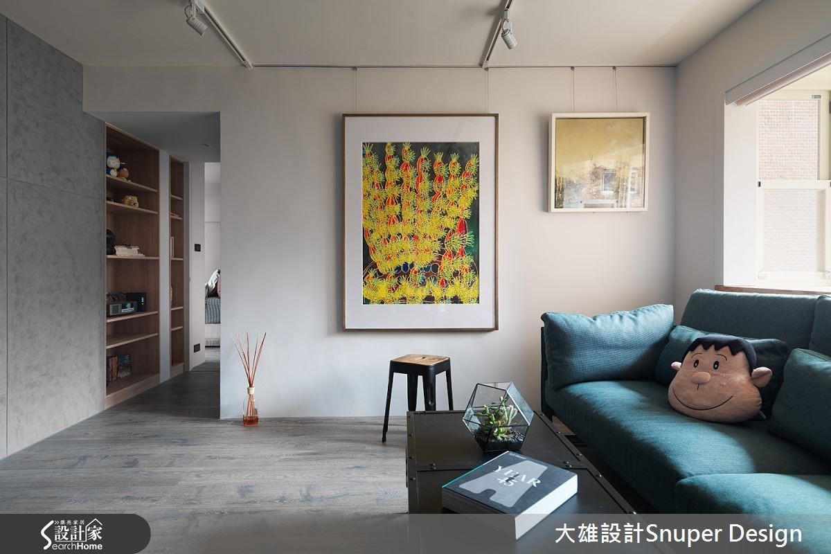 由於此屋主擁有許多藝術收藏,並希望展示於空間之中,因此設計上為確保每個立面的乾淨簡潔。 由於此屋主擁有許多藝術收藏,並希望展示於空間之中,因此設計上為確保每個立面的乾淨簡潔。