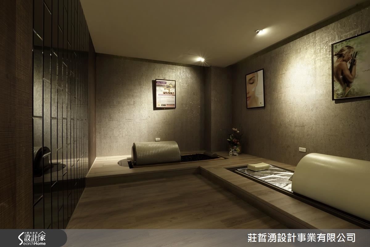 此案為「彭村梅 SPA 會館」,設計師將五感體驗帶入設