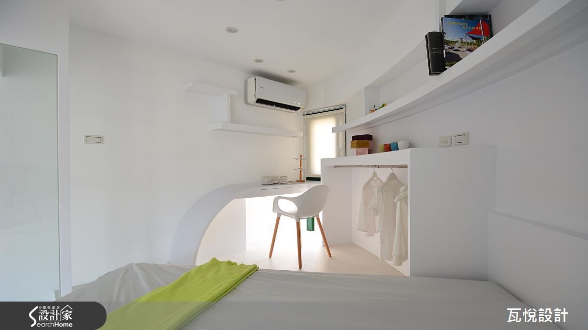 屋主為一家 3 口購置 16.5 坪的毛胚屋,如何在小空間