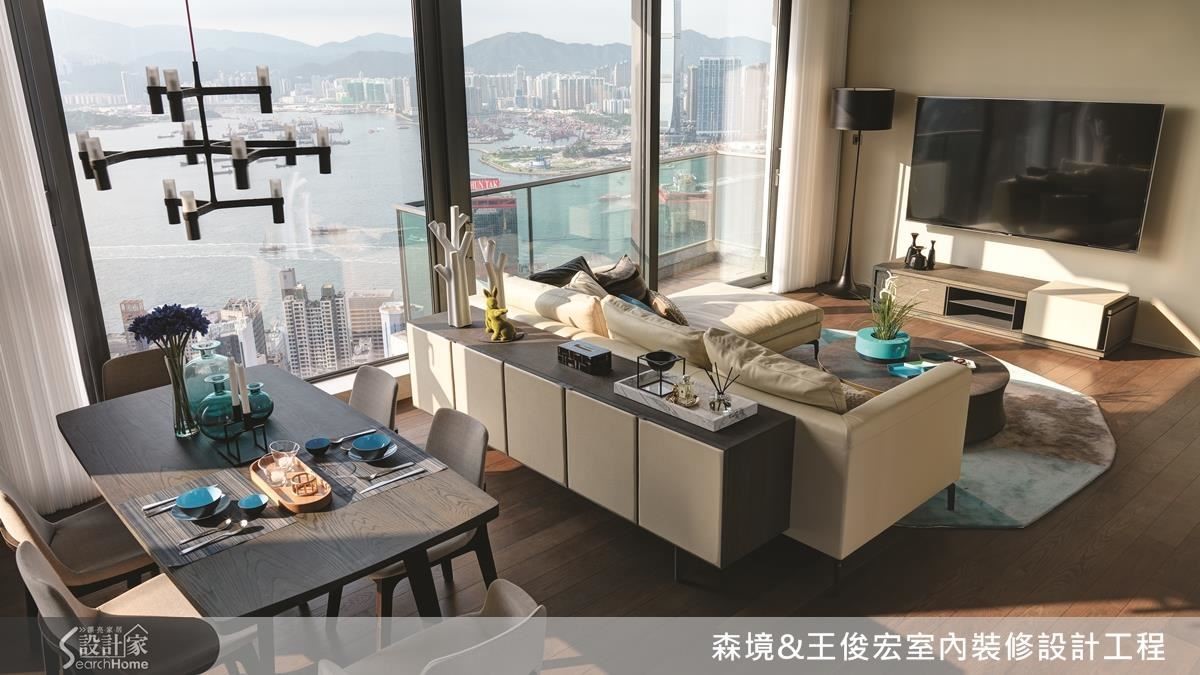由於本身屋外景致絕佳,讓王俊宏設計師以化繁為簡的角