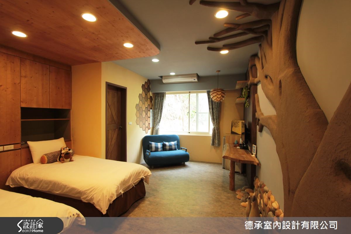設計師為民宿主人延伸出不同的主題住宿空間,把侏儸紀