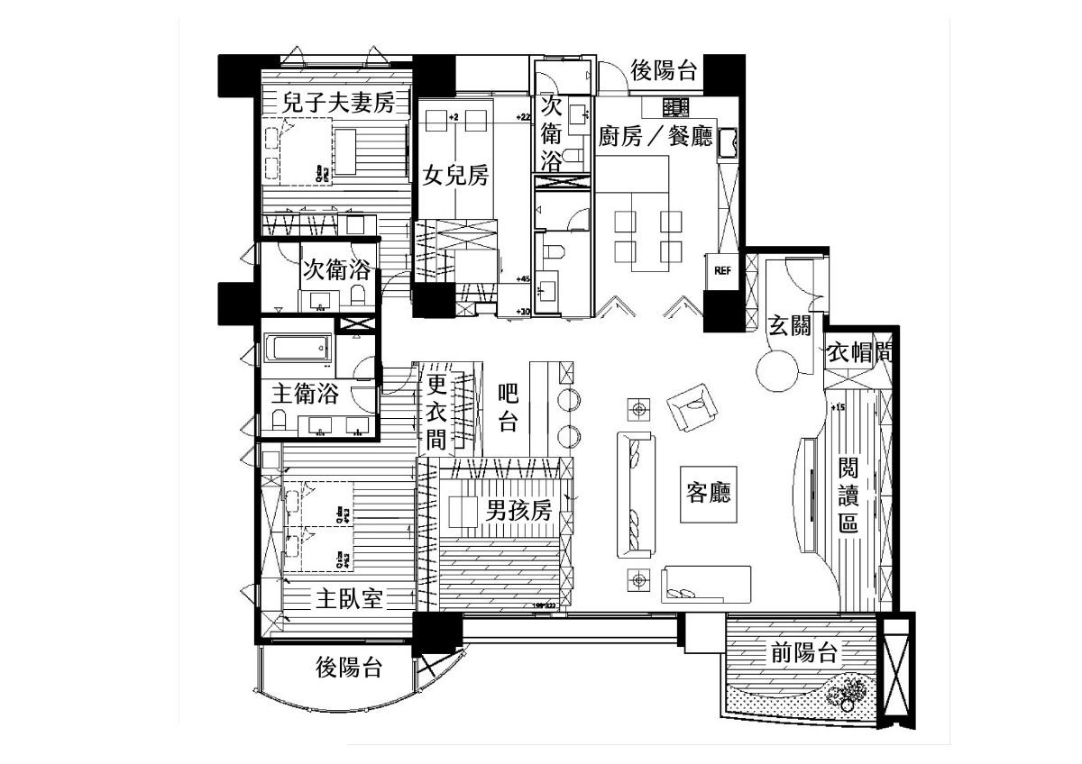 平面圖提供_趙玲室內設計。 平面圖提供_趙玲室內設計。