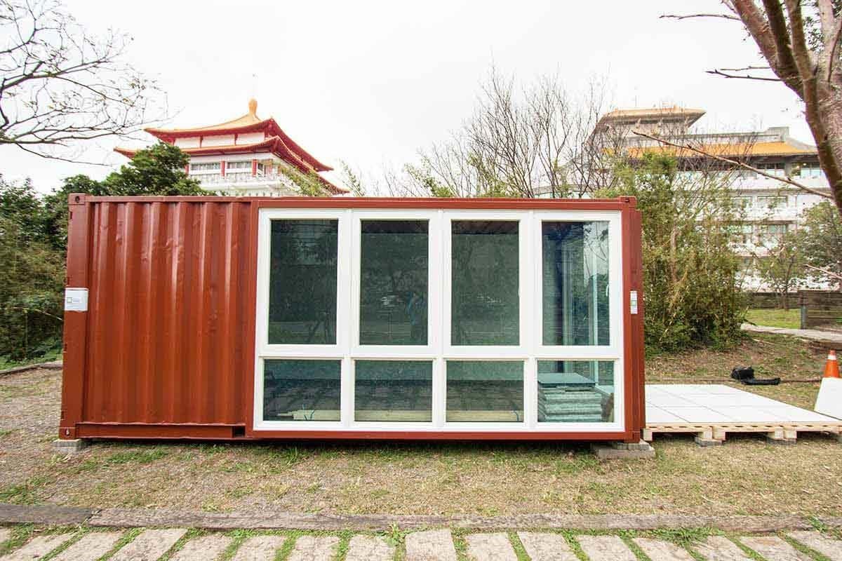 座落陽明山上;中國文化大學校區內的綠色建築模組所在基地。 座落陽明山上;中國文化大學校區內的綠色建築模組所在基地。