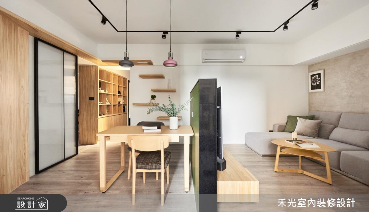 27 坪的北歐風居所,為 2 人 2 貓的生活空間,不但具
