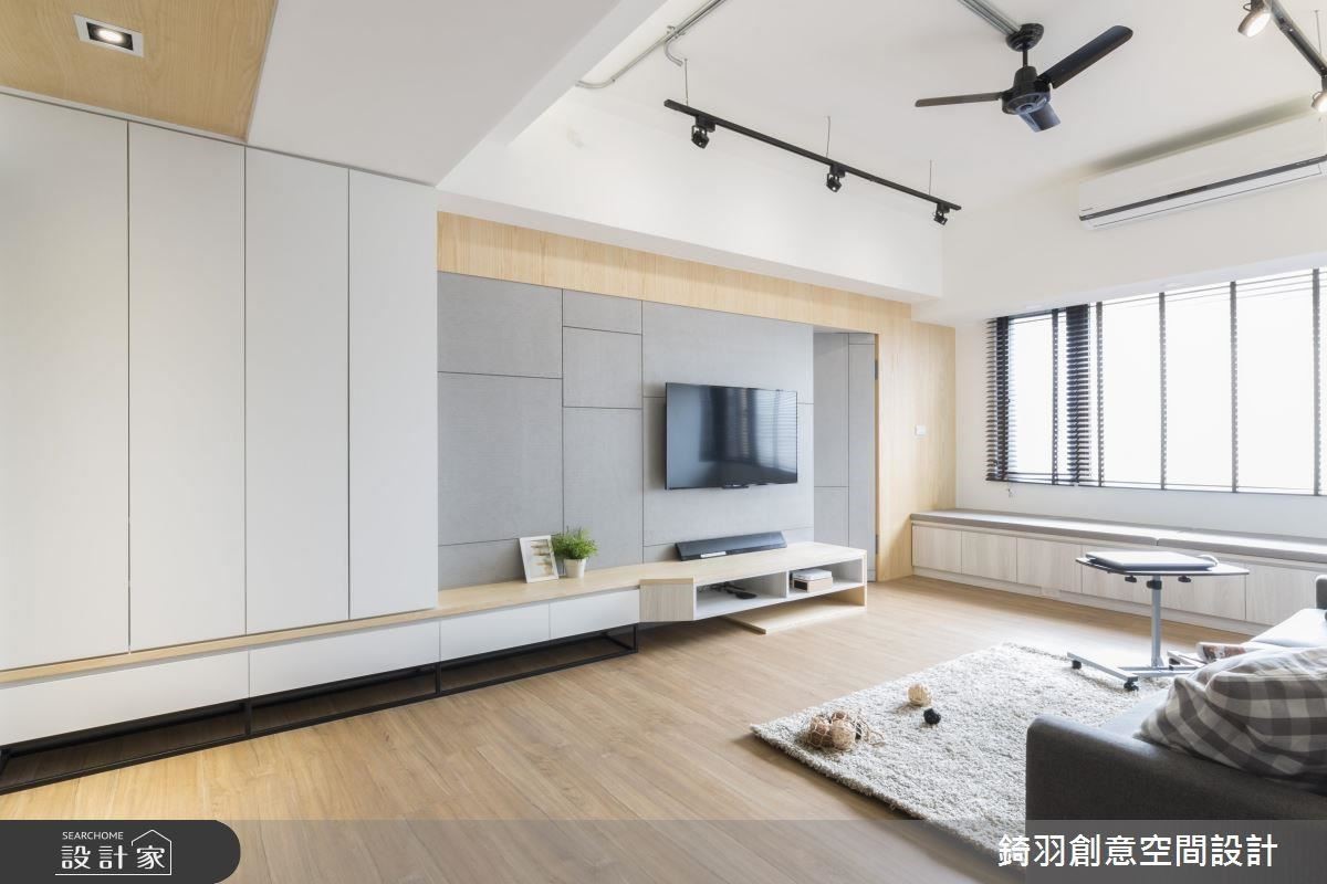 因應簡潔氛圍,減少不必要的櫃體陳設,落實俐落乾淨的空間表情。 因應簡潔氛圍,減少不必要的櫃體陳設,落實俐落乾淨的空間表情。